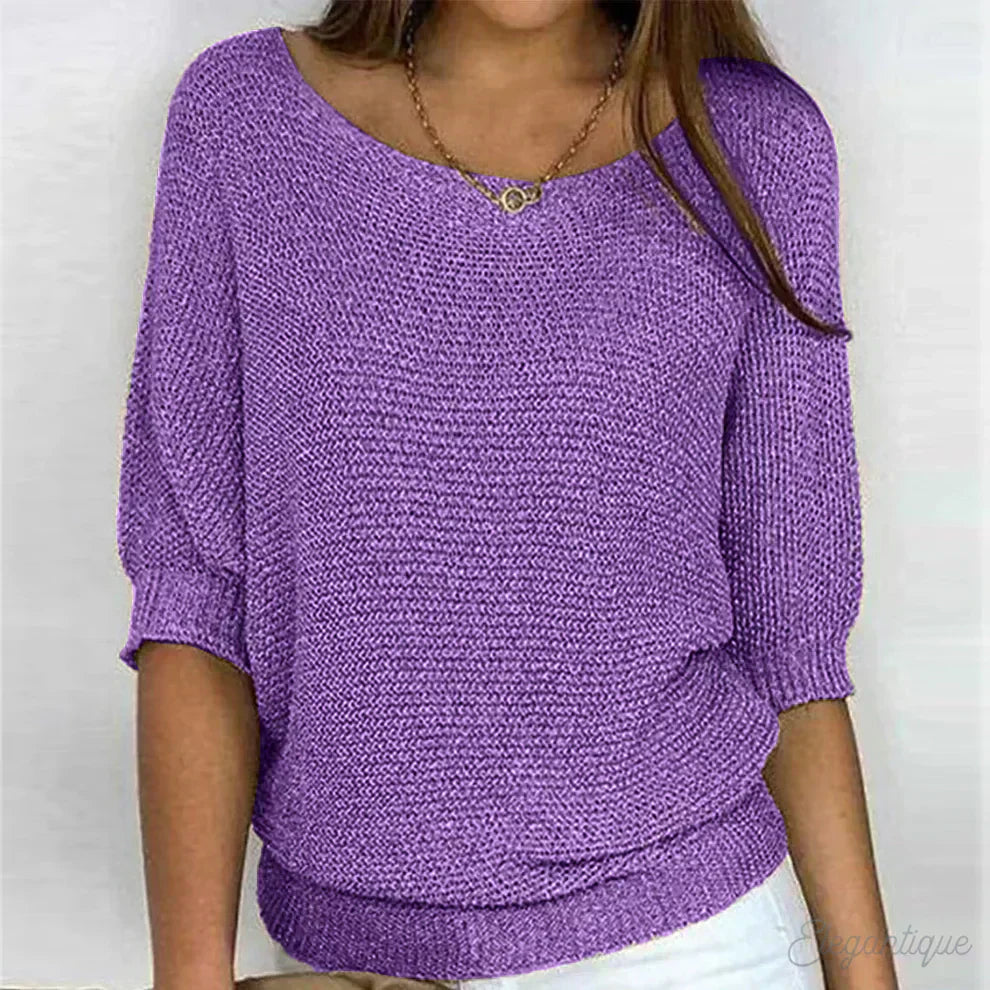Eunice – Bequeme Strickbluse für Damen – Ansicht 8