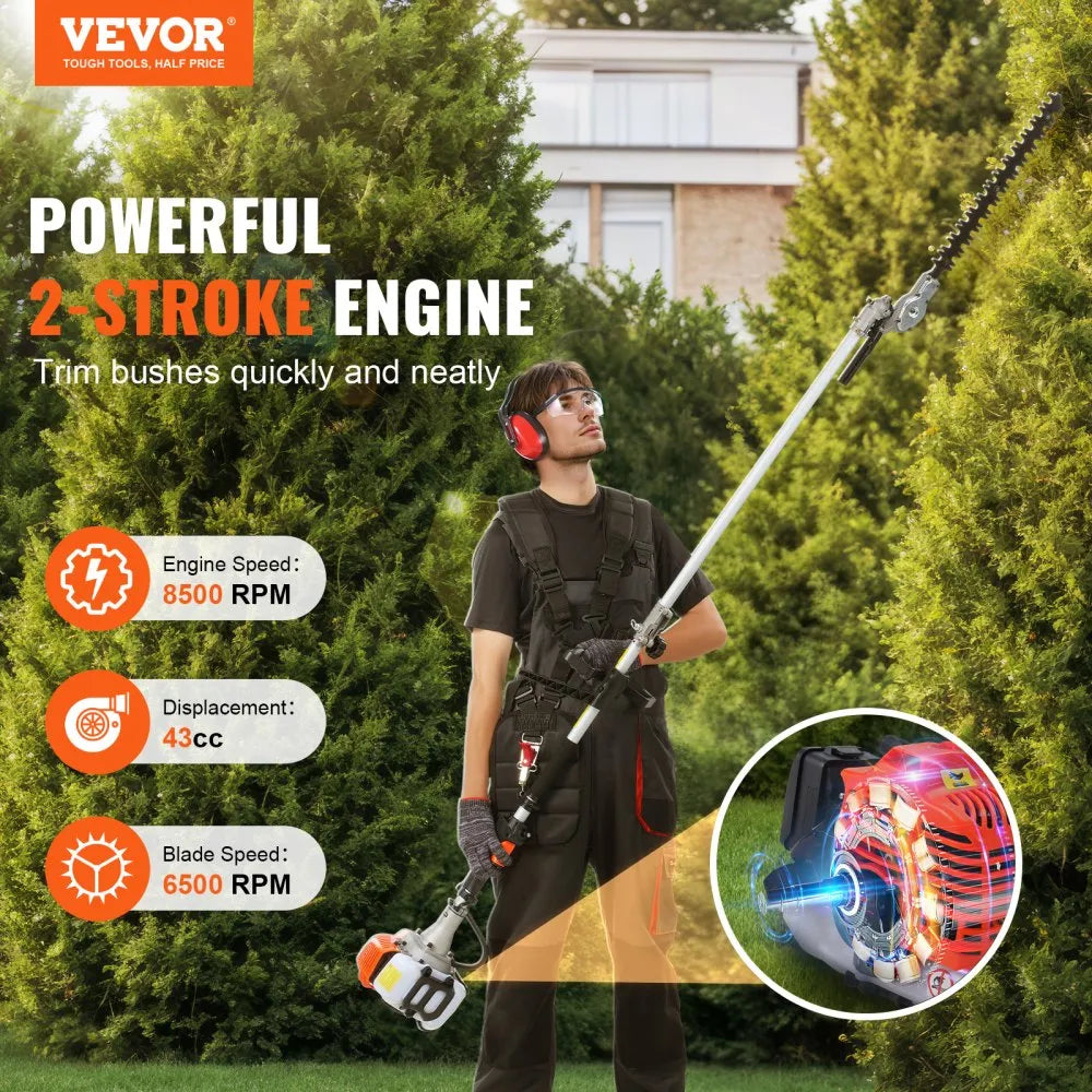 VEVOR – 43CC Multifunktions-Gartengerät 6-in-1 – Ansicht 2