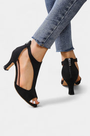 Damen-Sandalen Violy mit mittelhohem Absatz und T-Riemen – Ansicht 8