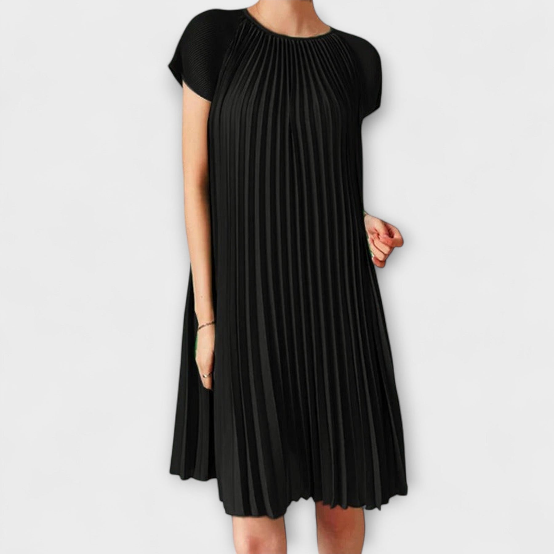 Elegantes Plisseekleid für Damen – Ansicht 3