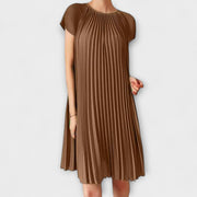 Elegantes Plisseekleid für Damen – Ansicht 2