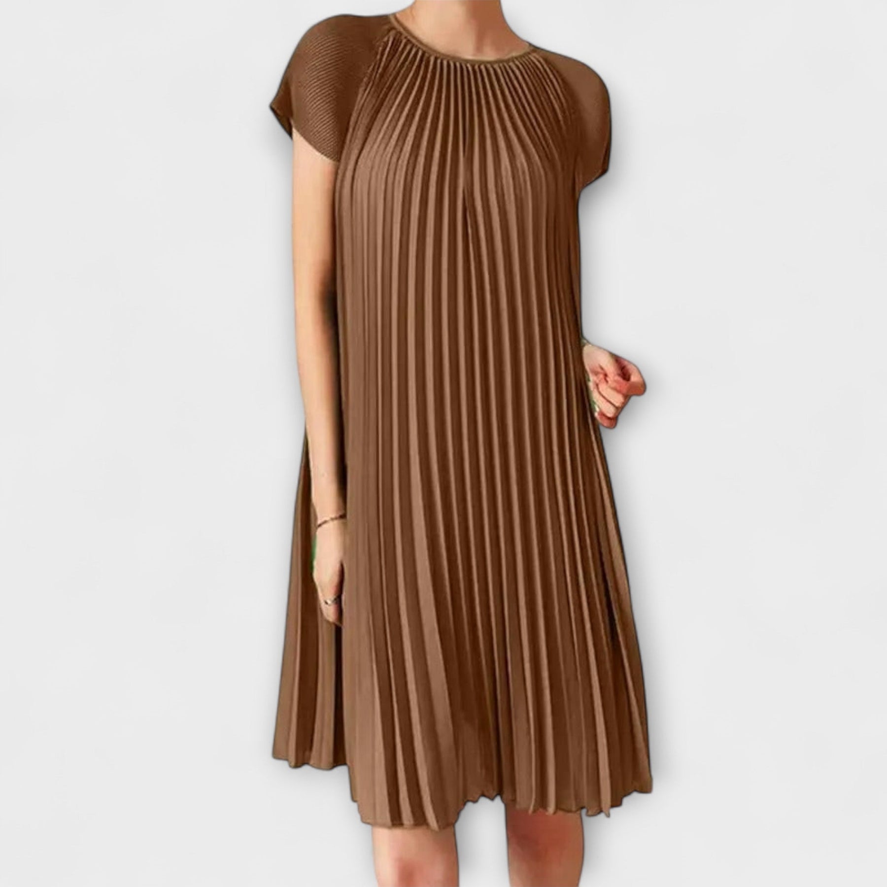 Elegantes Plisseekleid für Damen – Ansicht 2