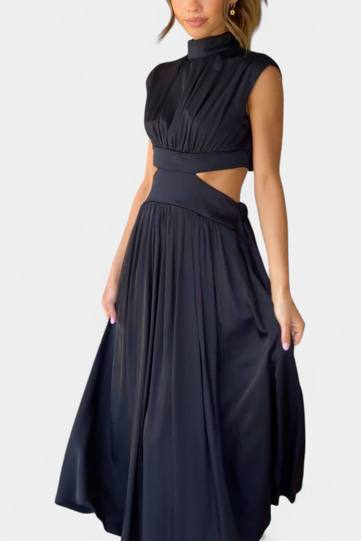 Jocelyn – Kleid-Set für Damen mit hohem Ausschnitt und Seitenschlitz – Ansicht 21