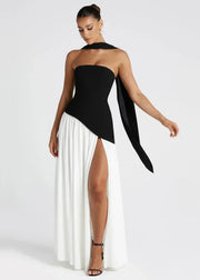 Elena – Schulterfreies Maxikleid für Damen mit Schlitz – Ansicht 6