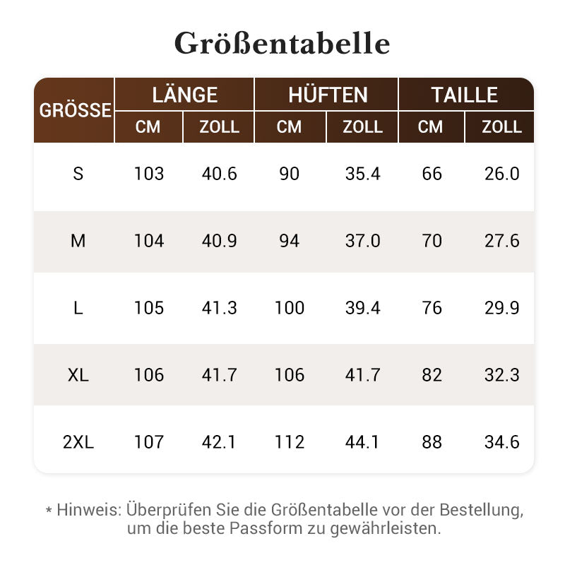 Lena Jeans Größentabelle