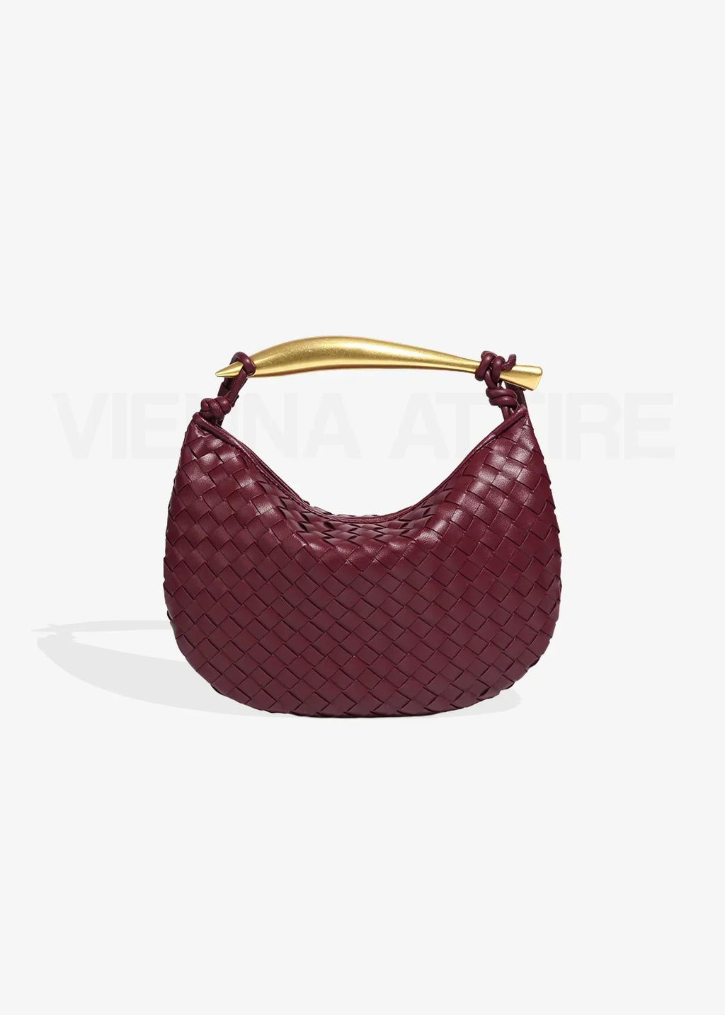 Alexandra – Gewebte Tasche mit goldenem Henkel