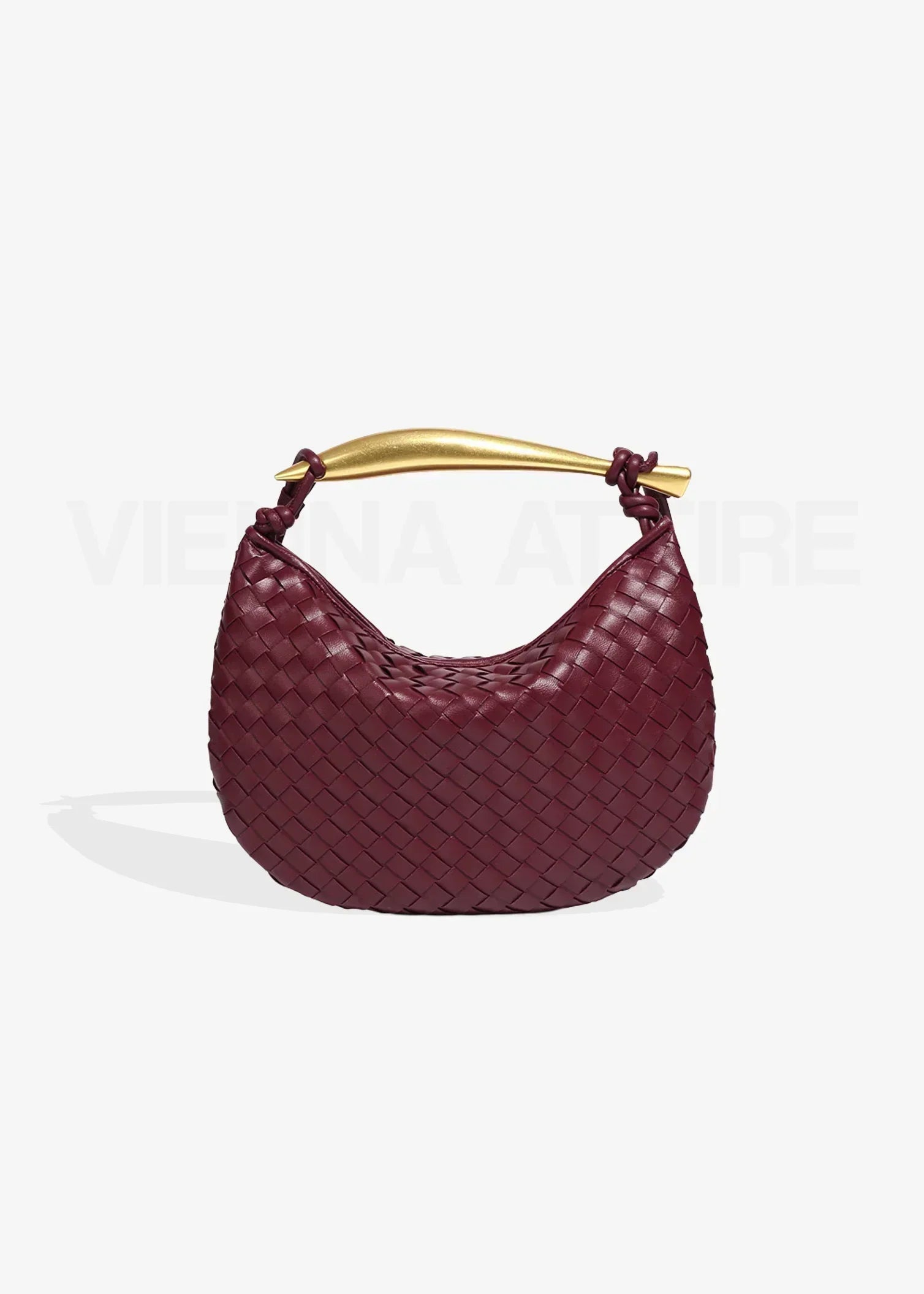 Alexandra – Gewebte Tasche mit goldenem Henkel