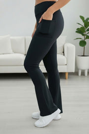 Damen-Schlagleggings mit Seitentaschen – Ansicht 2