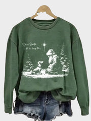 Zinia – Weihnachtliches Damen-Sweatshirt mit Dackelmotiv – Ansicht 2