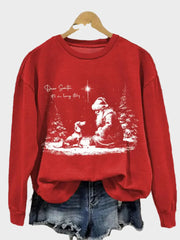 Zinia – Weihnachtliches Damen-Sweatshirt mit Dackelmotiv – Ansicht 3