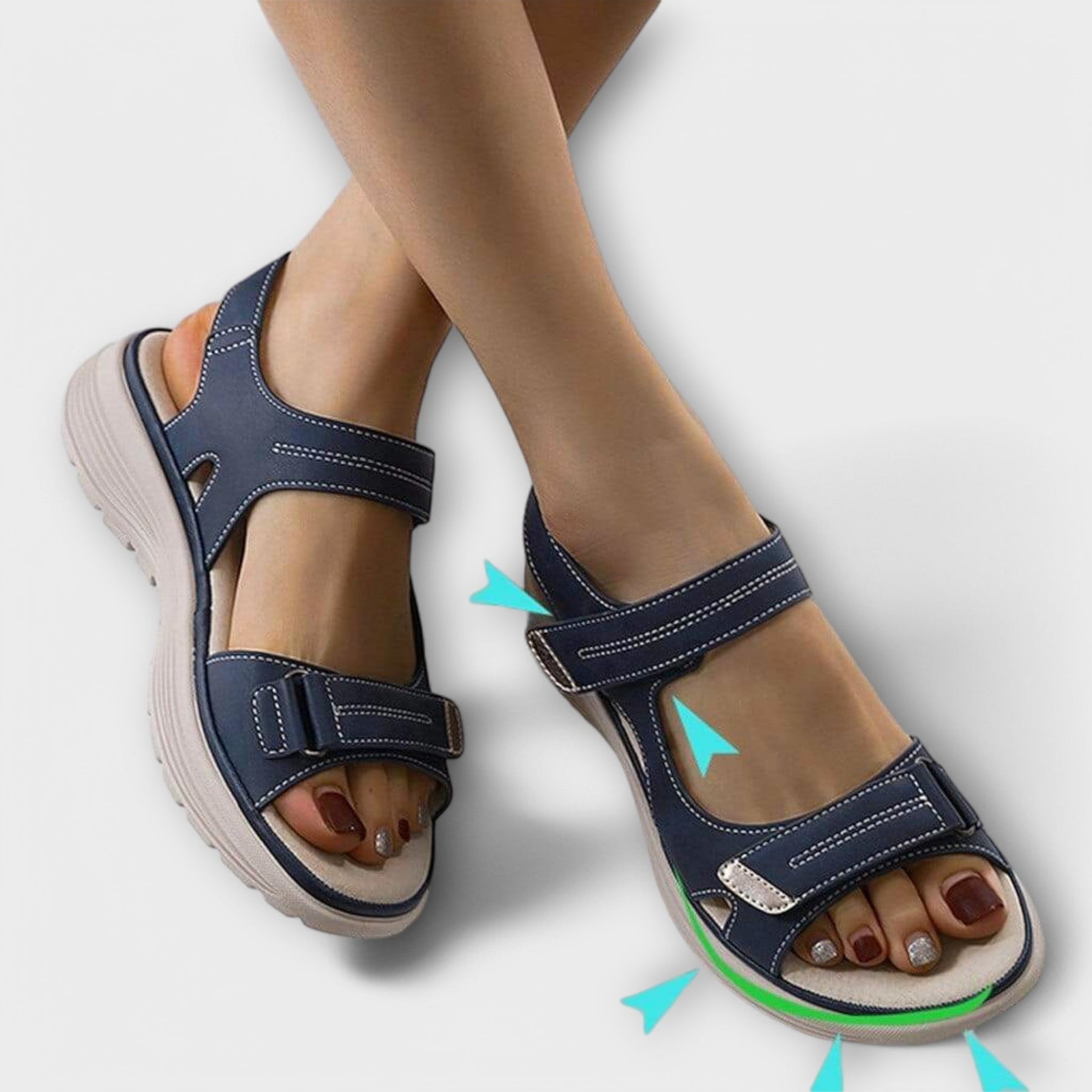 Naly – Orthopädische Sandalen für Damen – Ansicht 3