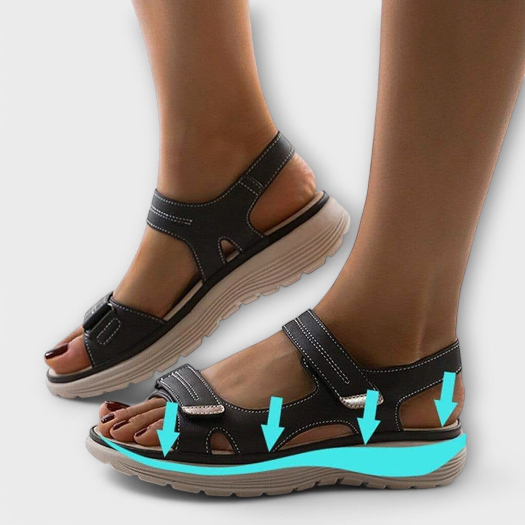 Naly – Orthopädische Sandalen für Damen – Ansicht 2