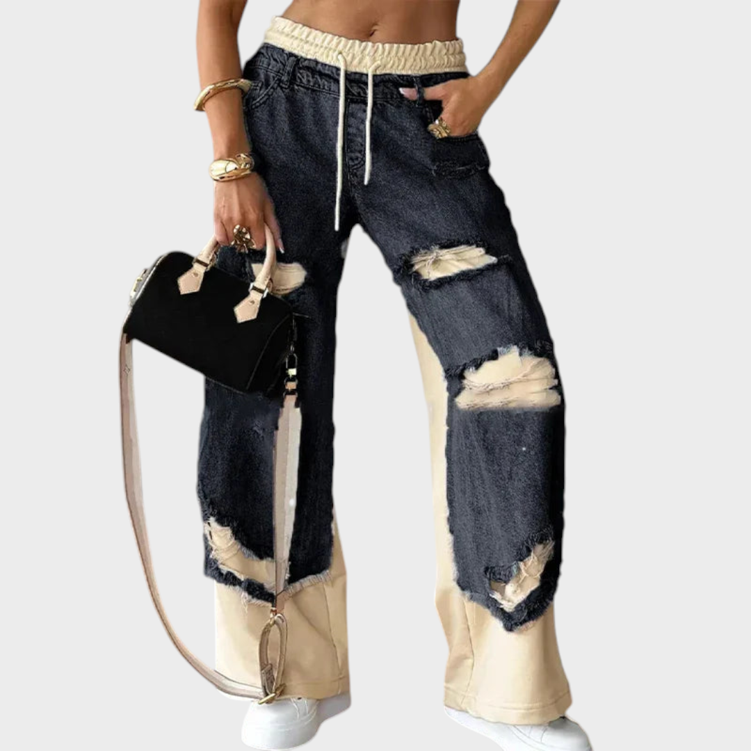 Nova – Jogger-Jeans für Damen mit Destroyed-Details – Ansicht 6
